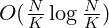 O(\frac{N}{K}\log\frac{N}{K})