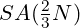 SA(\frac{2}{3}N)